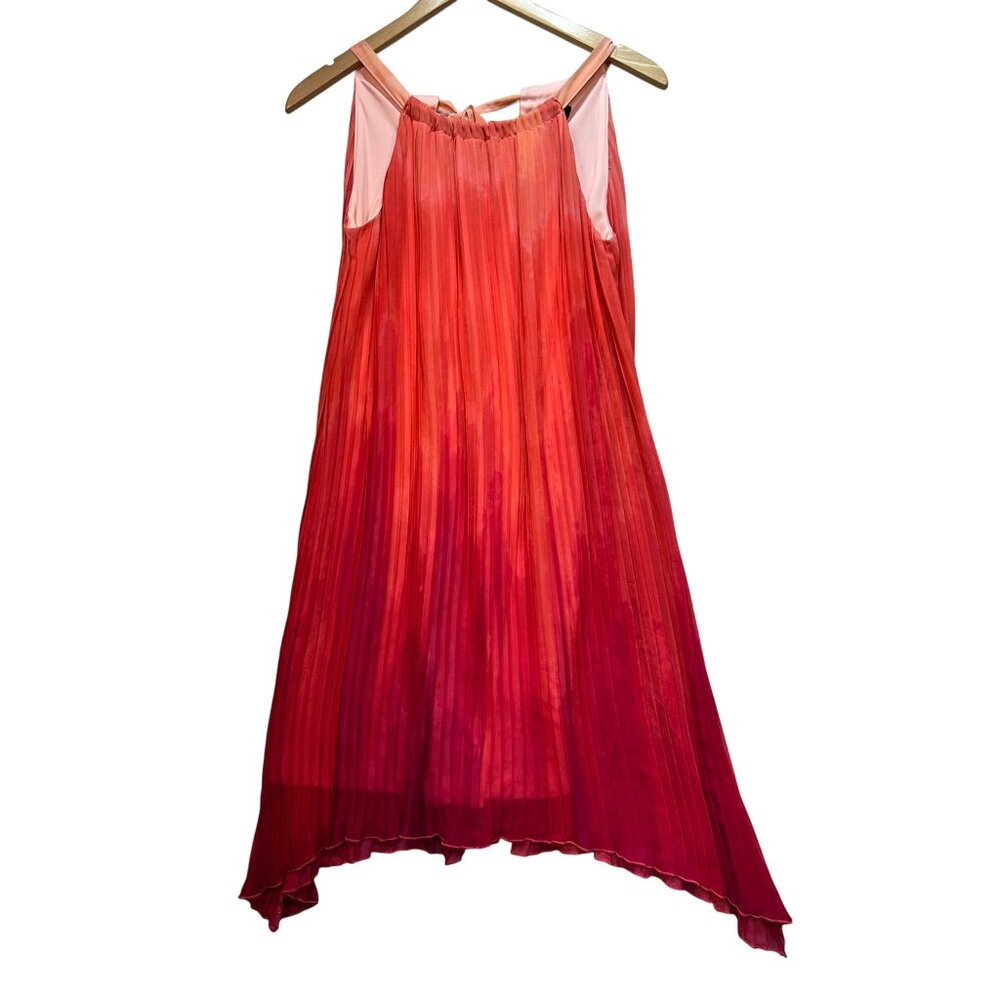 Apt. 9 Womens A-Line Trapeze Midi Dress Size 10 Ombre Sleeveless Summer Boho